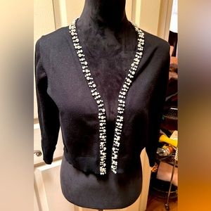 Open Front Cropped Cardigan